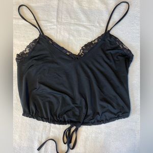 Zara satin crop top